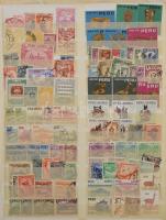 Dél-Amerika kis tétel, klf országokkal 9 db A/4 berakólapon