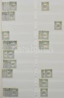 1903-1958 Portó rendező nagyon sok bélyeggel, 16 lapos, A/4-es Lindner berakóban