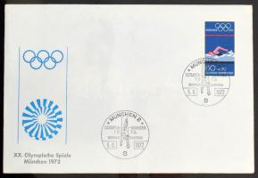 KOBRA 22 lapos levél berakó szép állapotban, benne kb. 70-80 db német FDC, alkalmi boríték