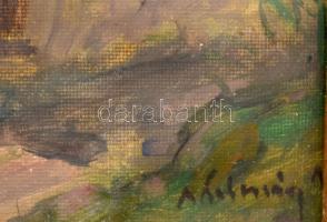 Kolozsváry Kamilló (1936-2008): Szénásszekér (lovak). Olaj, vászon, jelezve jobbra lent. Dekoratív, ...