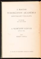 Szekfű Gyula: A száműzött Rákóczi. Bp., 1913, MTA. Kiadói egészvászon kötés, kopottas állapotban.
