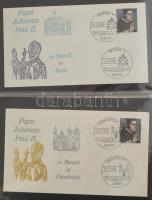 KOBRA 24 lapos levél berakó szép állapotban, benne kb. 90 db német FDC, alkalmi boríték