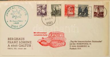 Európai országokból 40 db küldemény, közte érdekes témák is A4-es műanyag fóliás ív berakóban