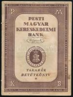 1944 A Pesti Magyar Kereskedelmi Bank takarék-betétkönyve