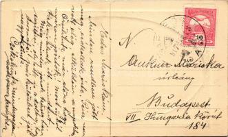 1917 Zsombolya, Hatzfeld, Jimbolia; Római katolikus templom. Kohl János kiadása / Catholic church (E...