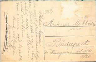 Zsombolya, Hatzfeld, Jimbolia; Mainzi utca, Szent Flórián szobor. Bundy Ferenc kiadása / Mainzergass...