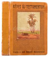 Képes Új Testamentum. Károli Gáspár fordítása szerint. Bp., Skót Nemzeti Biblia-Társulat. Kiadói kartonált kötés, gerinc sérült, kopottas állapotban, ajándékozási sorokkal.