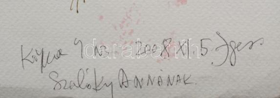 Olvashatatlan jelzéssel: Hommage a Picasso (olvashatatlan címmel). Tus, toll, papír, 70x50 cm