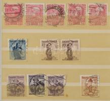 2 db közepes berakó, bennük külföldi bélyegek, dobozban