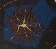 Jelzés nélkül: Színes kép. Vegyes technika, kollázs, karton, apró sérülésekkel. 70x50 cm