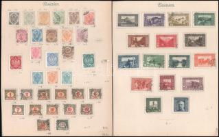 Bosznia-Hercegovina korai gyűjtemény 7 db albumlapon