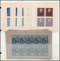 1942 Vöröskereszt I. és II. kisívsor másodosztályú minőségben (44.000)