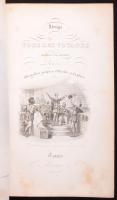 Nouvel Abrégé de tous Les Voyages Autour de Monde. Tours, 1850. Bordázott gerincű egészbőr kötés, fe...