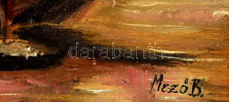 Mező Brigitta (1975?- ): Velence, olaj, farost, jelzett, fakeretben, 20×30 cm