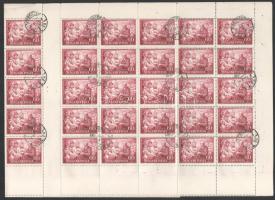 1952 2 db Rákosi Mátyás 60f hajtott teljes ív ívközéprésszel, alul 10 db üres mezővel (47.200)