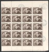 1950 2 db Bem 40f hajtott teljes ív ívközéprésszel