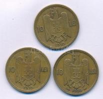 Románia 1930. 10L Ni-sárgaréz "I. Mihály" Párizs + 10L Ni-sárgaréz "I. Mihály" L...