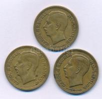 Románia 1930. 10L Ni-sárgaréz "I. Mihály" Párizs + 10L Ni-sárgaréz "I. Mihály" L...