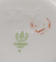 Hollóházi virág mintás padlóváza. Kézzel festett, jelzett, hibátlan m: 31 cm