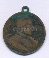 Ausztria 1889. "Rudolf főherceg / Emlékére 1889. január 30." bronz emlékérem füllel (27mm)...