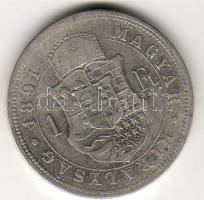 1891 "Fiumei"1Ft ezüst T:3/4