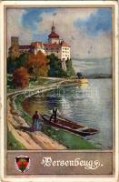 Persenbeug, Persenbeug-Gottsdorf; Deutscher Schulverein Donaubilder Nr. 8. Karte Nr. 161. (small tear)