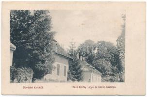 1917 Kolta, Koltha, Koltovjec; Báró Kürthy Lajos és István kastélya / castles (apró szakadás / tiny tear)