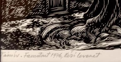 Gy. Szabó Béla (1905-1985): Öreg fa (olvashatatlan címmel), 1976. Fametszet, kézi levonat, papír, je...