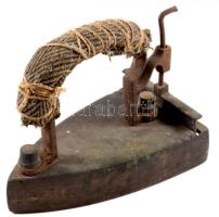 Retró öntöttvas vasaló 18 cm