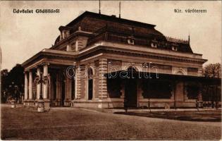 1917 Gödöllő, Királyi váróterem, vasútállomás (EK)