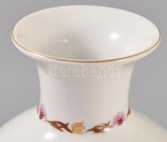 Hollóházi multicolor virágmintás váza. Jelzett, hibátlan, m: 24 cm