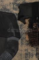 Szűcs Edit (1968): Jelmezterv (Pál Tibor színész). Vegyes technika, kollázs, papír. Jelzés nélkül. L...