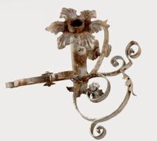 Régi karácsonyfatalp, sérült, korrodált, m: 21 cm