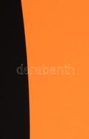 Fajó János (1937-2018): Ellipszis neon-narancs, 2005. Szitanyomat, papír, jelzett, művészpéldány A/E...