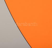 Fajó János (1937-2018): Ellipszis neon-narancs, 2005. Szitanyomat, papír, jelzett, művészpéldány A/E...