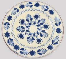 Városlődi dísztál, jelzett, hibátlan, d: 19 cm