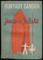 Hunyady Sándor: Jancsi és Juliska. (Bp., 1939), Athenaeum, 219 p. A borító Fischer Ilona 'Filo' (1910-1986) munkája. Kiadói papírkötés, kissé sérült, foltos borítóval és gerinccel.
