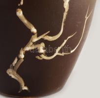 Iparművész váza, pattogzással, m: 29 cm