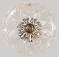 Talpas kínáló ezüst (Ag) szerelékkel, jelzett, d: 21,5 cm, m: 8 cm