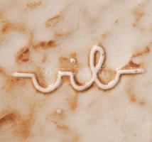 Várdeák Ildikó: kaspó. Jelzett, minimális kopással 18x18x15 cm