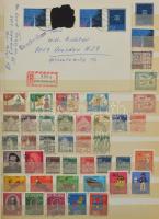 NSZK tétel, benne több száz bélyeg, 16 lapos A4-es berakóban