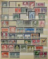 NSZK tétel, benne több száz bélyeg, 16 lapos A4-es berakóban