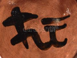 Fórizsné Sárai Erzsébet: Váza. Jelzett, hibátlan, m: 17,5 cm