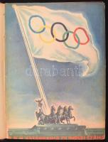 1936 A Pesti Hírlap Vasárnapjának vegyes számai könyvbe kötve, pl. berlini olimpia, félvászon kötés