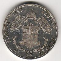 1869K.B.+ GY:F. 1Ft ezüst párban T:2 pici ph