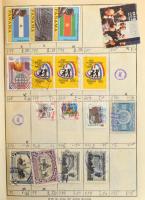 Kb 4500-5000 db külföldi bélyeg 5 cserefüzetben, benne Közel-Kelet, USA, Csehszlovákia, Románia stb.