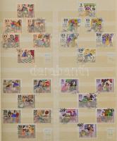 NDK bélyeg, javarészt sorok, 16 lapos A4-es berakóban