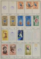 Kb 4500-5000 db külföldi bélyeg 5 cserefüzetben, benne Görögország, Dél-Afrika, Ausztrália, Németors...