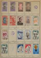 Kb 4500-5000 db külföldi bélyeg 5 cserefüzetben, benne Görögország, Dél-Afrika, Ausztrália, Németors...