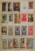 Kb 4500-5000 db külföldi bélyeg 8 cserefüzetben, benne Szovjetunió, Franciaország, angol gyarmatok, Nagy-Britannia, Belgium, Hollandia stb.